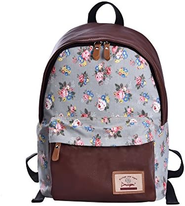 DGY Girls Denim Cute Bookbags Student Laptop Bag Pack Cute Backpack for Teenage (Powder Blue)