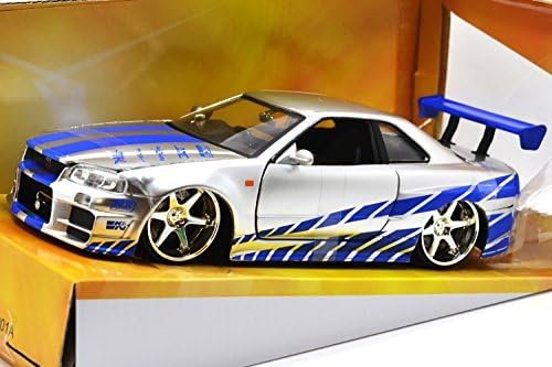 JadaToys 1: 24scale FAST &amp; FURIOUS (2 FAST 2 FURIOUS) BRAIAN'S NISSAN SKYLINE GT-R R34 Jeidatoizu 1:24 scale "Fast and the Furious x2", "Brian Nissan Skyline GT-R R34" [parallel import goods]