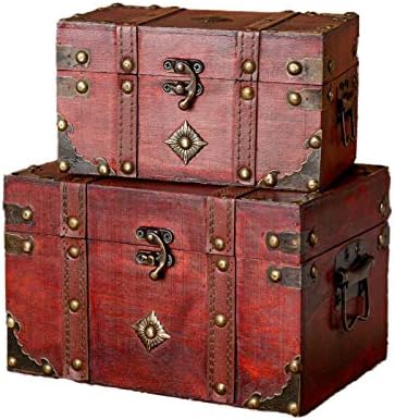 Amazon Com Nrpfell Vintage Wooden Storage Box Kinds Of Jewelry