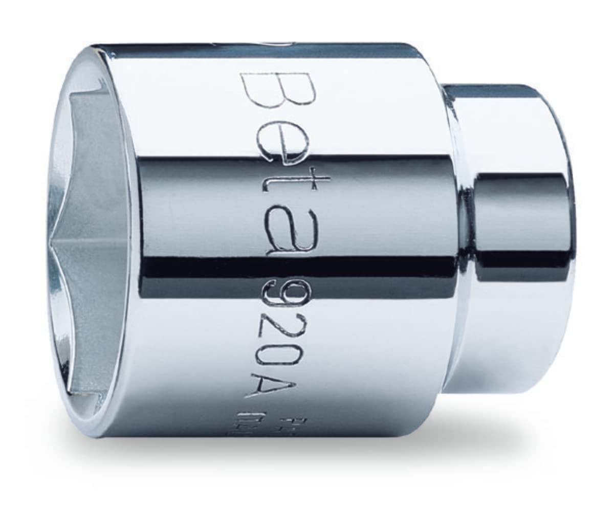 Beta 9209022 Model 920 A22K Hexagon Sockets, Chrome-plated, 1/2 Drive, Blister Packed, 22mm