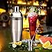 Mngarista 24 oz Cocktail Shaker Set - Drink Shaker - Bartender Kit - Stainless Steel Martini Shaker with Double Jigger and Stainless Steel Straw