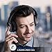 Active Noise Cancelling Bluetooth Headphones – HiFi Stereo Deep Bass Over Ear Wireless Headset with Mic, 25H Playtime, Airplane Adapter, Foldable for Travel and Work, PC/Cell Phones/TVthumb 4