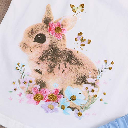 image for YOUNGER TREE Toddler Kids Baby Girls Easter Outfits Rabbit Vest Sleeve