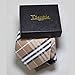 Secdtie Men's Brown Black White Checks Jacquard Woven Silk Tie Formal Necktie