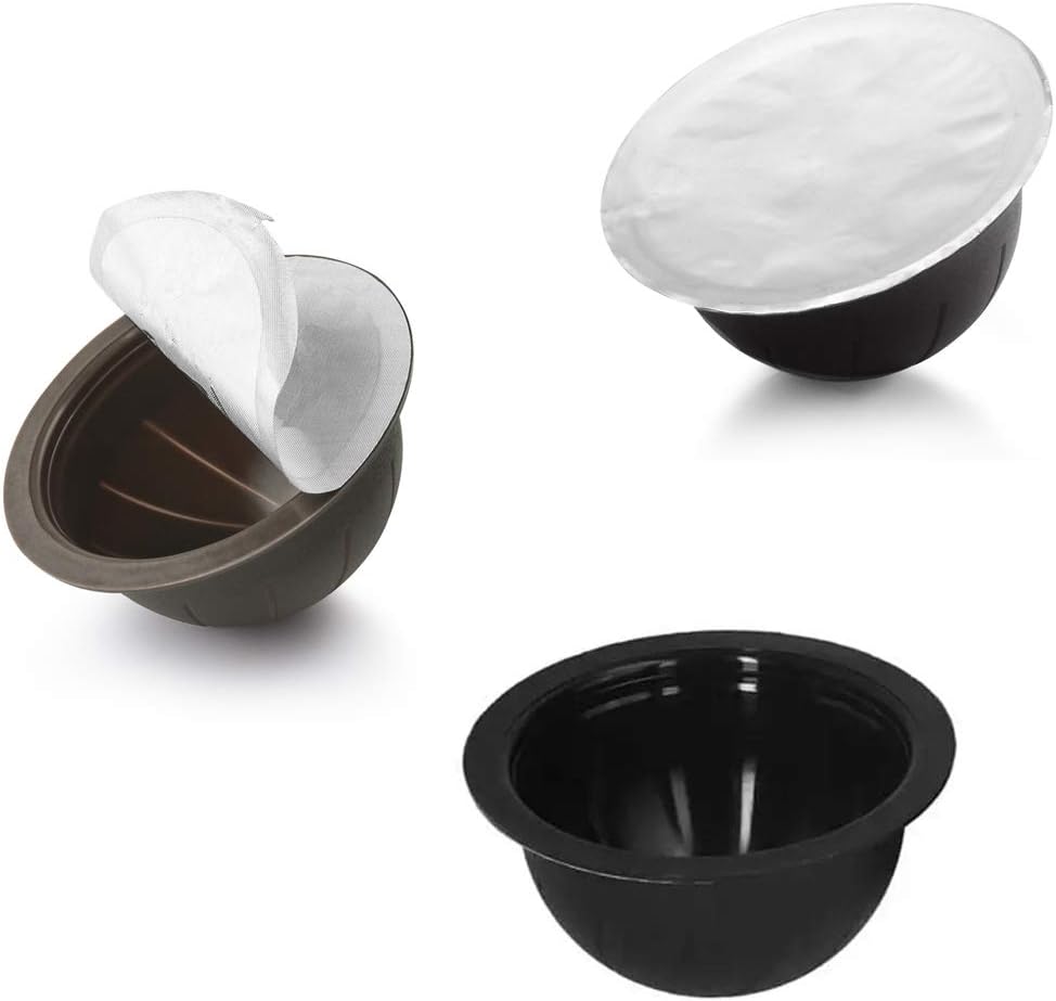 HIERYAN Aluminum Foils Lids to Reuse, 80 Pcs Aluminum Foil Lids Vertuoline, Reusable Foil Covers, 63mm in Diameter: Kitchen & Dining