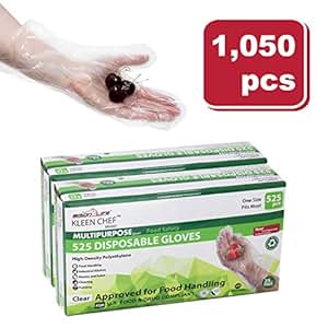 Amazon.com: Disposable Food Handling Long Cuff Poly Gloves