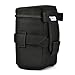 Cosmos Black 0.7cm Thick Zipped Nylon Weatherproof Dustproof DSLR camera Lens Holster Pouch Bag Case Tube Cover with Belt Loop for Sony Canon Nikon Pentax Olympus Panasonic with Cosmos Fastening Strap