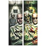 Haunted Asylum Halloween Lenticular Sign Decoration, Plastic, 37