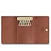 Tri-fold Key Case - Full Grain Leather 6 Key Holder Case Key Car Wallets Key Holder Bag Key Purse Pouch (class)