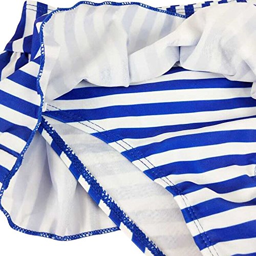 Jastore Baby Girls Big Bowknot Stripe 2 Pieces Swimwear Swimsuits Beach Wear (2T, Pink) - Thumbnail 4