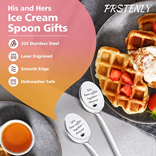 Engraved Coffee Spoon Couple Gifts, Let's Have Coffee Together Forever