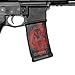 GunSkins AR-15 Mag Skin Camouflage Kit DIY Vinyl Magazine Wrap – 3 Pack (Mercenary Skull)
