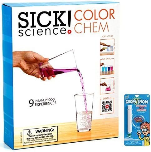 Be Amazing Toys Color Chem Sick Science with Grow Snow by Sick Science