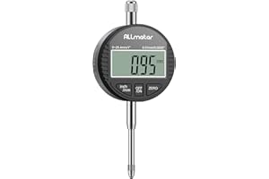 ALLmeter DTI Digital Dial Test Indicator, 0.01mm/0.0005" Resolution, 0-25.4mm/1" Measuring Range, Electronic Probe Indicator 