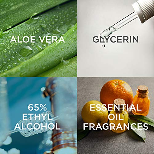 OLIKA Hydrating Hand Sanitizer Spray with ClipOn, Mint Citrus Scent