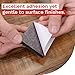 XFasten Nonslip Adhesive Furniture Gripper Pads, Square - 2-Inch, 24-Pack, Rubber Anti Slip and Skid Furniture Hardwood Floor Protectors