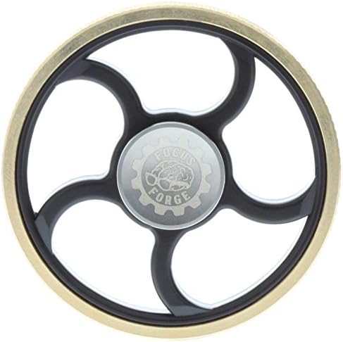 FOCUS FORGE Fidget Spinner Wheel Brass Weighted Ring Hand spinner EDC ADHD Focus Anxiety Stress Relief Boredom Ultra fast bearings