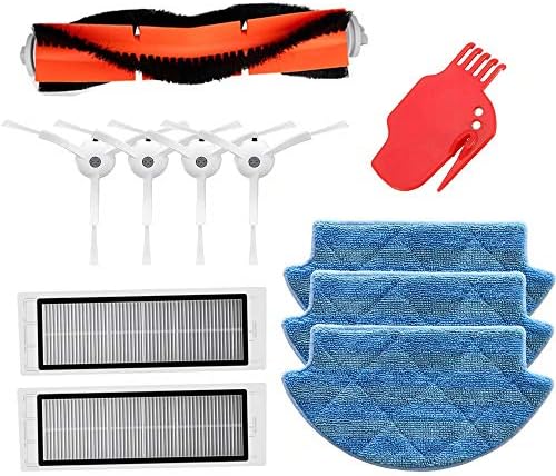 intrbleu Filter Replacement for XIAOMI Mijia Robotic s50 s51 Vacuum Cleaner Main Brush with Mopping Cloth Pads Side Brush Hepa Filter Accessory