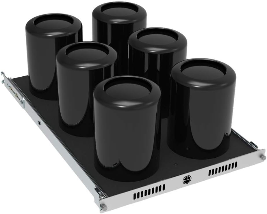 RackSolutions 6U Mac Pro Rack Shelf For Apple Mac Pro Computers - 2nd Generation Late 2013