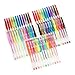 CLEARANCE Gel Pens 60 Value Pack, 40% More Ink than Other Sets, Top Quality Coloring Pens for Adult Coloring Books, 47 Unique Colors, Best Gift - Includes Glitter, Neon, Pastel, Flouro & Metallic