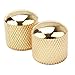 Surfing Electric Guitar Bass Volume Tone Control Dome Knobs Gold Pack of 4