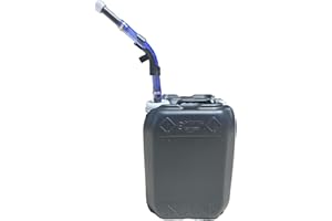 CHEMSTREAM 5.3 Gallon Stackable Utility Tighthead Jug w/Deluxe Spout | Carboy | Jerrican | Home Brewing Container | Hedpack | 1 Pack (Black)