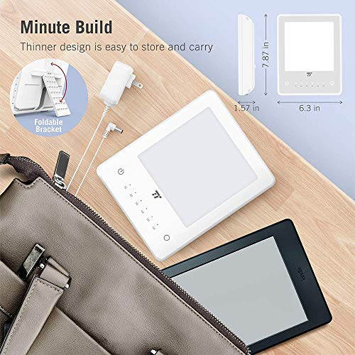 image for TaoTronics Light Therapy Lamp, 10000 Lux, 3 Adjustable Brightness Leve