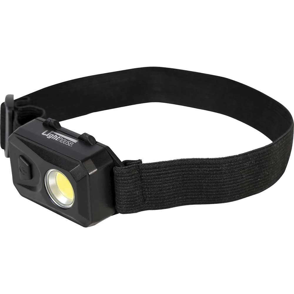 Lighthouse Torches Compact LED Headlight – 4 Lighting Modes, 150 Lumens, Up to 24 Hours Run Time, 3 x AAA Batteries Included