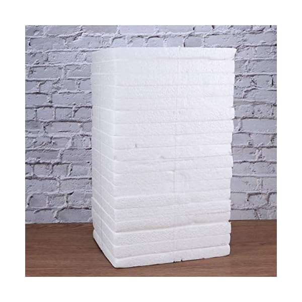ULTNICE 18 Stücke Styroporplatten Schaumstoffplatte Hartschaumplatten Schaumstoff Polystyrol Platte Styropor Ziegel für… – Bild 5