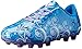 Vizari Frost Firm Ground Soccer Shoes for Youth | Graphic Football Shoes for Kids with Comfort & Padded Linings | Durable Cleats for Boys & Girls Perfect for Outdoor Play Blue/Purple