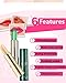 Telafu Long Lasting Waterproof Repair Discolored lipstick£¬Wild vegetables lipstick£¬Temperature change lipstick (Dark color)