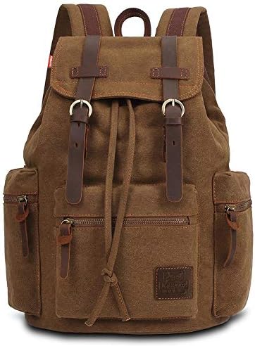 khaki backpack