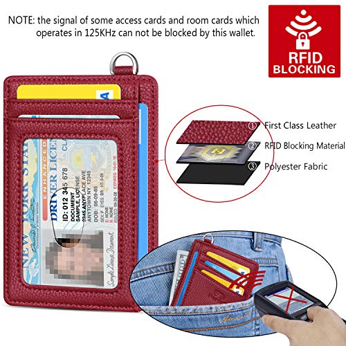 FurArt Slim Minimalist Wallet, Front Pocket Wallets, RFID Blocking, Credit Card Holder with Disassembly D-Shackle