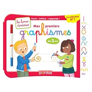 Les livres-ardoises – Mes premiers graphismes: Avec 1 feutre effaçable 2 couleurs