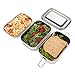 Bare Ware Three Layer Stainless Steel Lunch Box Set - Eco Friendly Food Container Bento with Tray - For Adults and Kids
