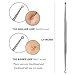 HeyBeauty Blackhead Remover Tools Kit with 10 PCS Alcohol Cotton Pads, Professional 5 in 1 Whiteheads Blemish Comedones Acne Zit Pimple Treatment Tools