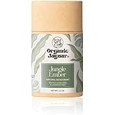 Organic Jaguar Aluminum Free Deodorant for Women and Men, 100% Natural Deodorant with Coconut Oil, Shea Butter, Baking Soda Free, Safe for Sensitive Skin, Long Lasting, Unisex, Jungle Ember, 2 oz