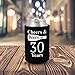 Shop4Ever Cheers & Beers To 30 Years Can Coolie ~ 30th Birthday Party 1990 Thirtieth Anniversary Beer Can Sleeve Coolers ~ (30 Yrs, Blk, 24 Pk)