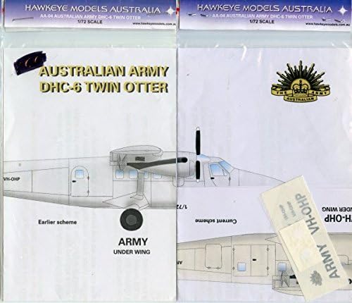 Hawkeye Models 1:72 DHC-6 Twin Otter AAAC Grey Scheme Decal Set #AA-04