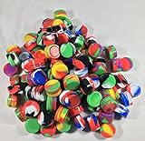 (100) 5 ml Non-stick Silicone Containers Jar wholesale - Mixed Colors