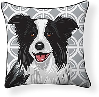 Amazon Com Naked Decor Pooch Decor Border Collie Pillow Home