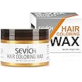 Color Hair Wax - Sevich Hair Style Dye Mud, Instantly Natural Hair Color, Natural Ingredients Washable, Temporary 120g/4.23FL.Oz Yellow