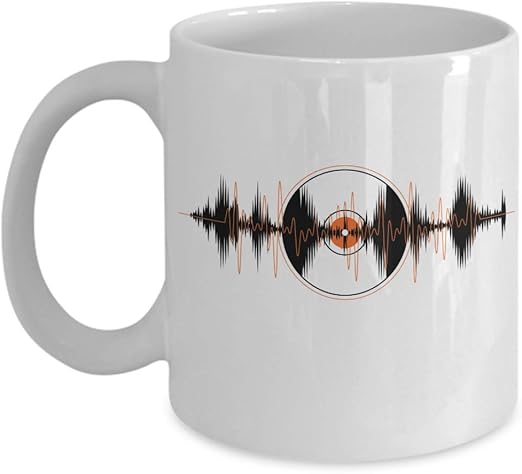 Amazon Com Dj Music Beats Sound Waves Art Design Coffee Tea
