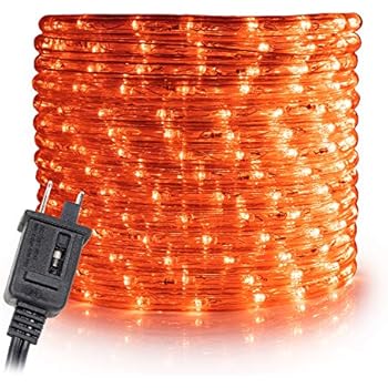 Amazon.com: 50Ft Rope Lights; Brilliant Amber LED Rope Light Kit; 1.0 ...