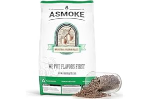 Wood Pellets for Smoker - ASMOKE 20 lbs 100% Apple Wood Pellets for Smoker Grill, Pure Apple Hardwood Pellets for Smoker Grill, Straight from The Orchard Smoker Pellets, Wood Pellets