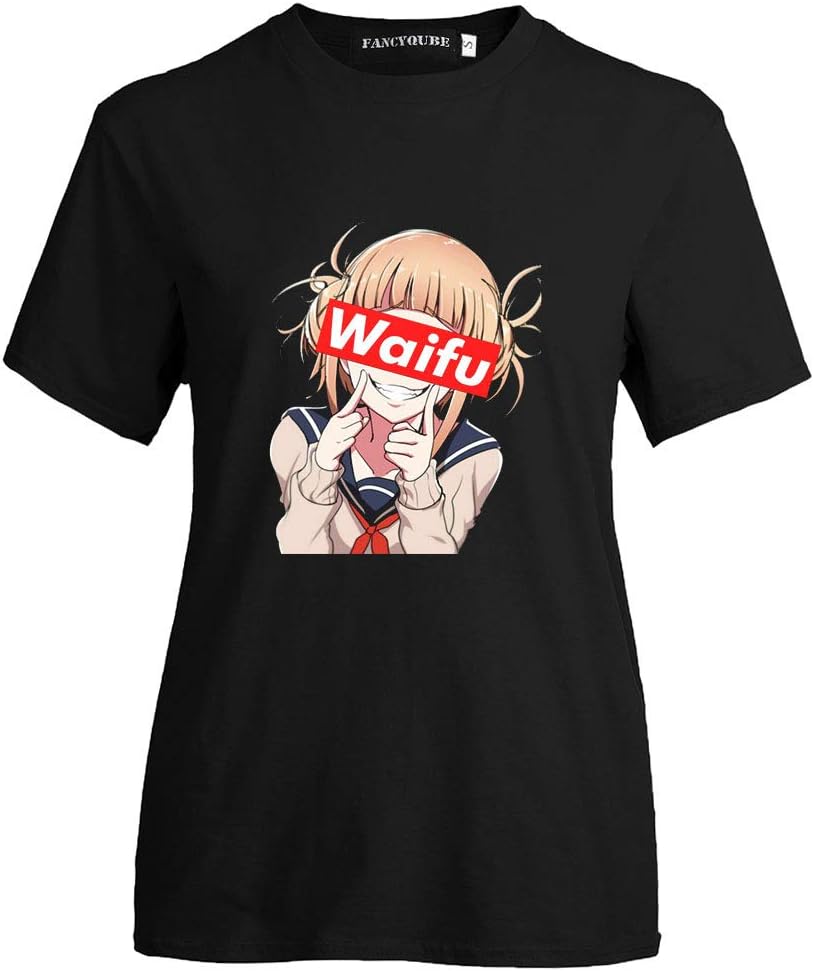 Peoria My Hero Academia T-Shirt, Japanese Anime Short-Sleeve Crewneck T-Shirts for Girls and Women
