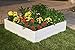 Nuvue Products 26007 Raised Garden Bed, 44.5″ x 44.5″ x 11.5″, Whitethumb 1