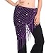 BellyLady Belly Dance Hip Scarf, Egyptian Triangle Shawl, Christmas Git Idea-Lavender