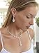 Mariell Sparkling Clear Rhinestone Necklace and Earrings Set for Proms, Bridesmaid's Gifts and Weddings