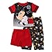 Mickey Mouse Toddler 3 Piece Pajamas Set (3T, Stars Black)